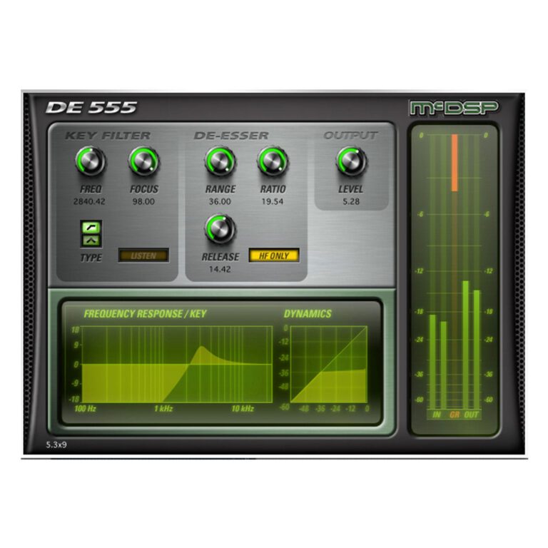 MCDSP DE555 Advanced De-esser Native