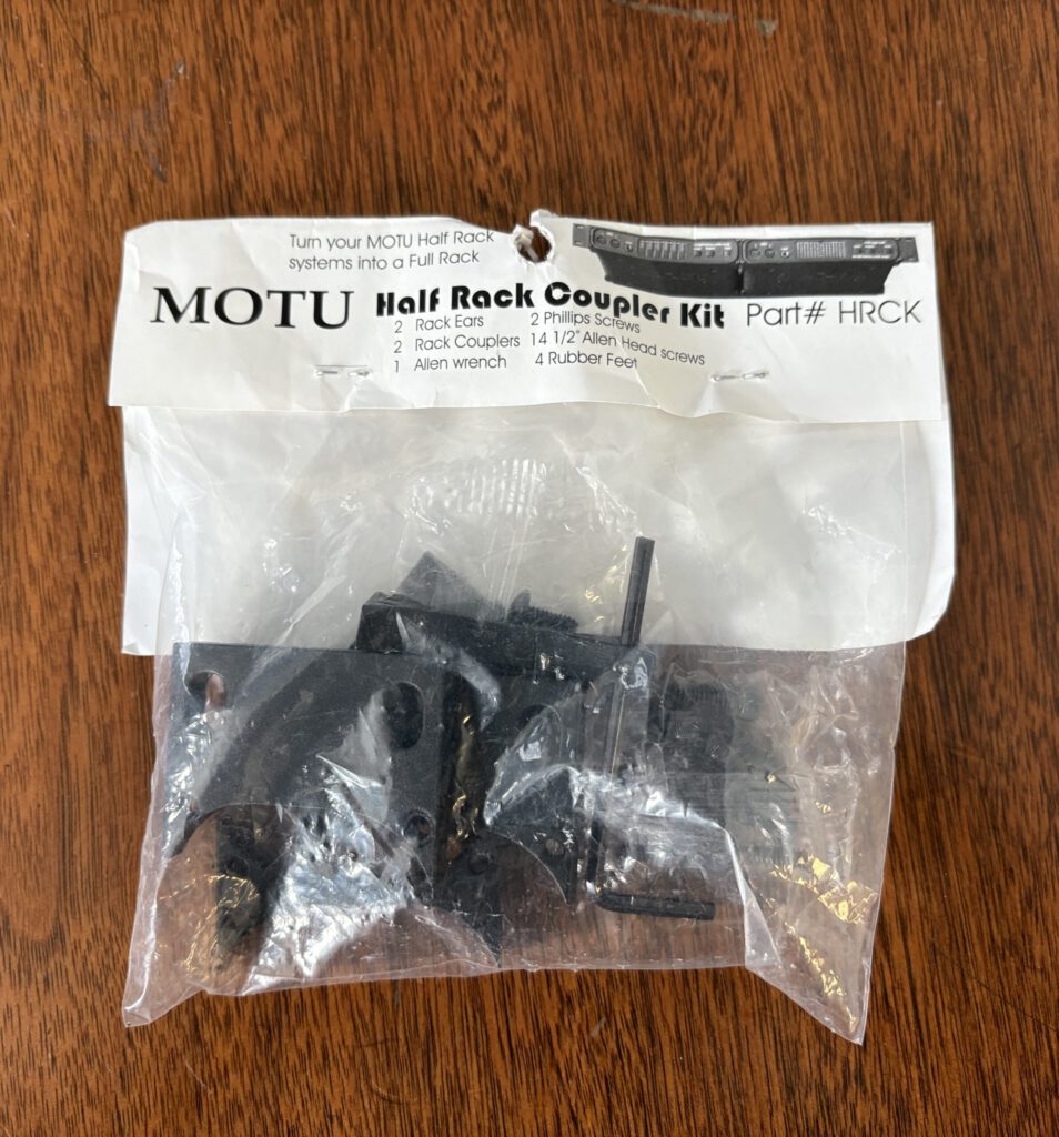 MOTU Half Rack Coupler Kit (New Old Stock)